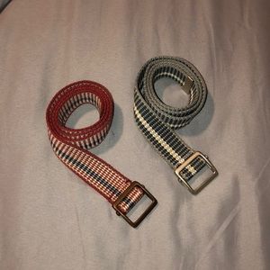 Multicolored Woven Belts